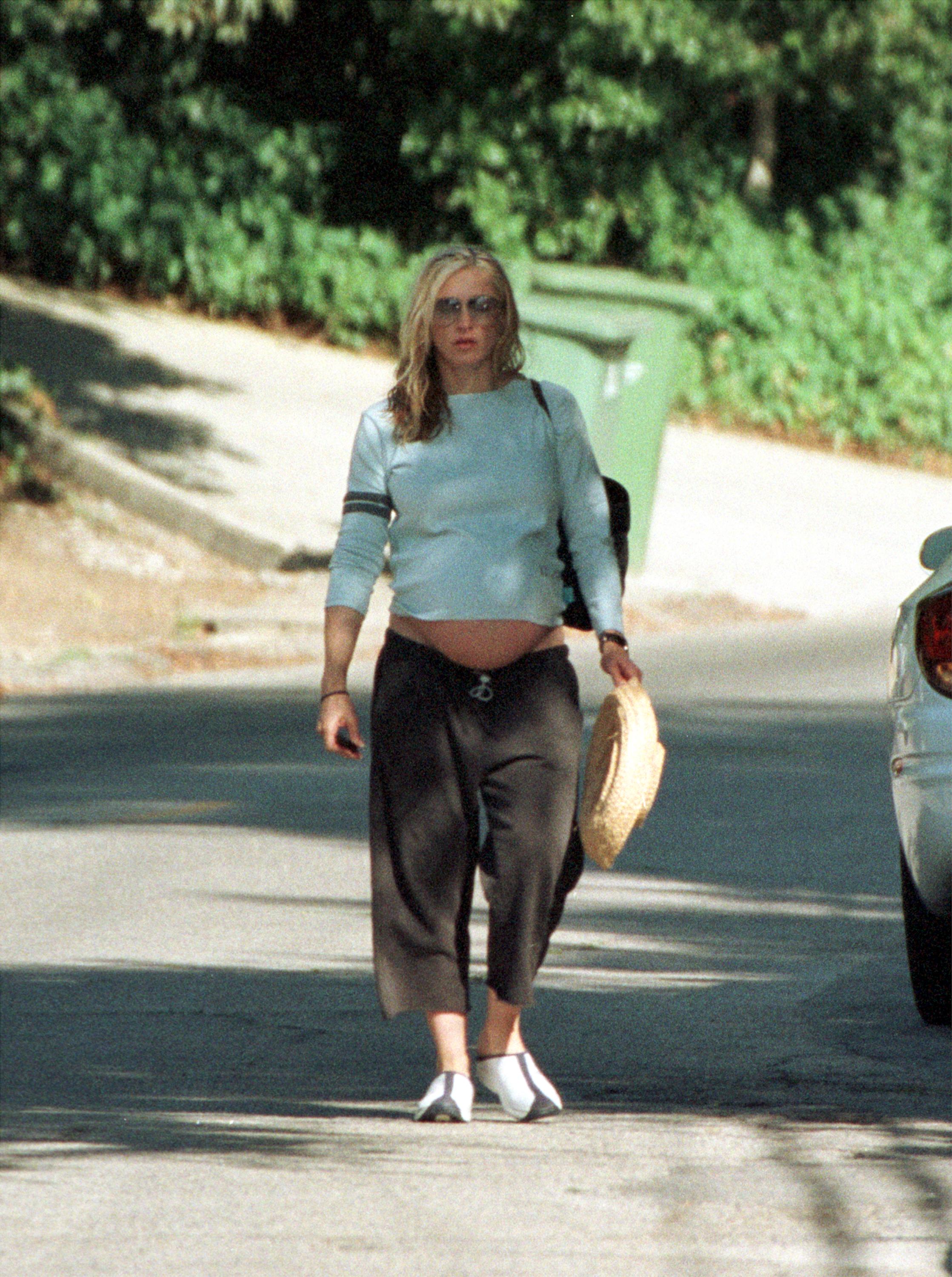 Madonna before being pregnant