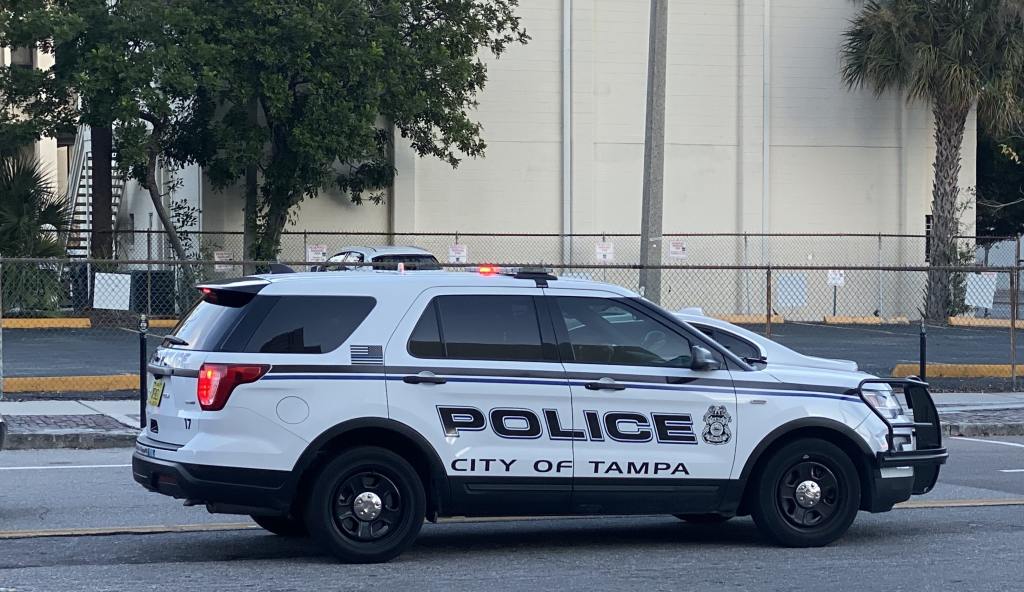 Tampa Police Department Cheers On TGH Workers