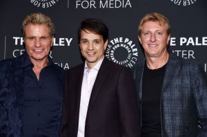 Martin Kove, Ralph Macchio and William Zabka of "The Karate Kid"