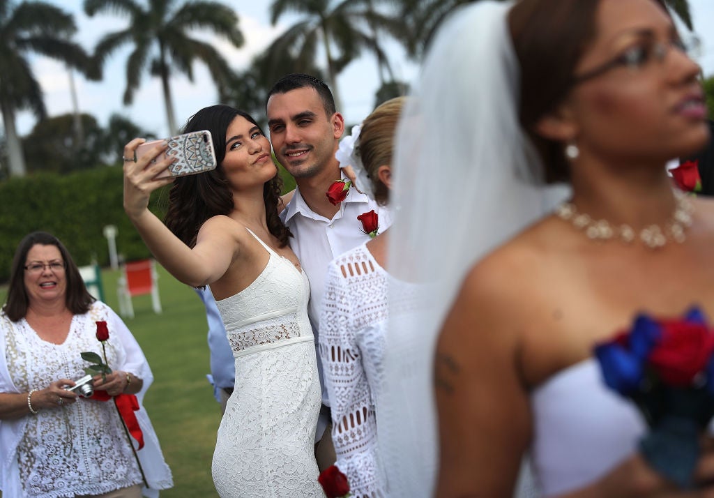 Mass Wedding Ceremony Held For 40 Couples In West Palm Beach